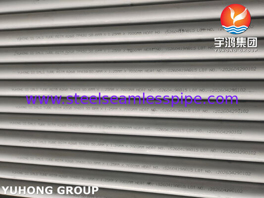 ASTM A268 TP430, UNS S43000 Bụi không thô không may cho ống trao đổi nhiệt