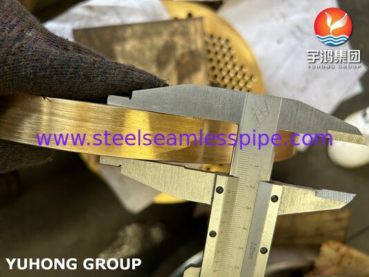 ASTM B171 C46400 Bảng ống đồng hải quân cho máy thay đổi nhiệt