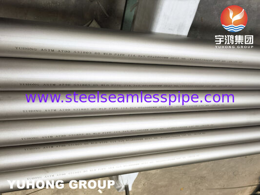 ASTM A790 UNS S31803 ống hàn bằng thép không gỉ képlex cho dịch vụ công nghiệp ăn mòn