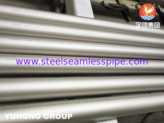 ASTM A790 UNS S31803 ống hàn bằng thép không gỉ képlex cho dịch vụ công nghiệp ăn mòn
