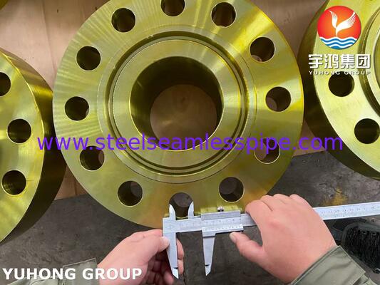Mặt bích bằng thép carbon ASTM A694 Lớp F42 Mặt bích cổ hàn rèn Mặt bích WNRTJ
