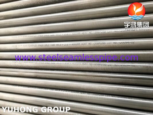 ASTM A268 TP409 ống không may thép không gỉ Ferritic cho dịch vụ nhiệt độ cao