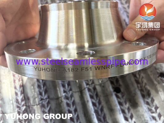 A182 F51 S31803 / S32205 Stainless Steel Duplex Welding Neck WNRF Flange