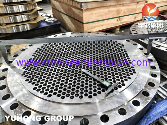Tấm ống thép không gỉ rèn ASTM A182 F316L với lỗ ống gia công chính xác cho bộ trao đổi nhiệt