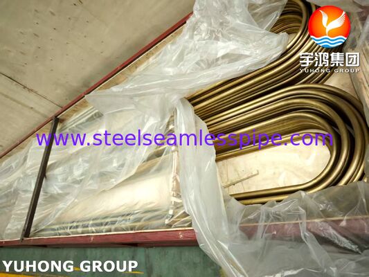 ASTM B111 C44300 Admiralty Brass Precision U Bend Tube cho máy ngưng tụ và máy trao đổi nhiệt