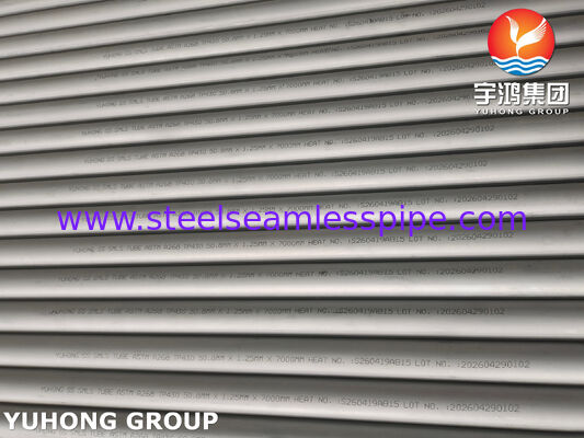 Ống thép không gỉ liền mạch ASTM A268 TP430 1.4016 dùng cho bộ trao đổi nhiệt