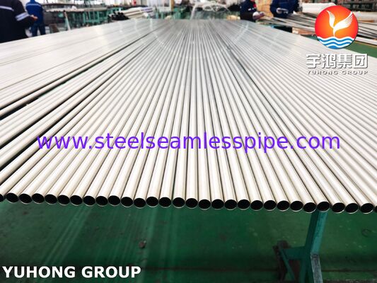 ASTM B338 lớp 2 ống không may Titanium UNS R50400 cho máy trao đổi nhiệt có bề mặt sưởi sáng
