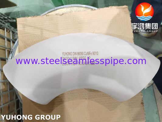 DIN 86090 CuNi 90/10 khuỷu tay cho đường ống dẫn nước biển và nước biển - Đồng Nickel Butt Weld Elbow