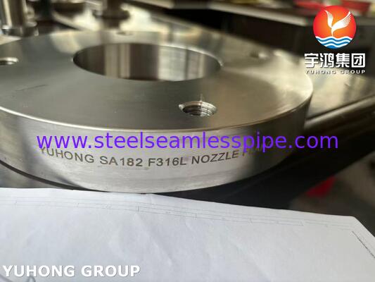 ASME SA182 F316L Stainless Steel Flange Forged Nozzle Flange cho tàu áp suất