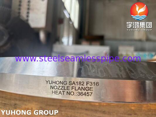ASME SA182 F316L Stainless Steel Flange Forged Nozzle Flange cho tàu áp suất