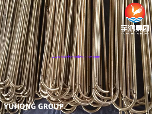 ASTM B111 UNS C68700 ống đồng nhôm ống U uốn cong ống trao đổi nhiệt ống
