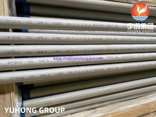 ASTM A213 TP304 /TP304L ống không may thép không gỉ cho máy trao đổi nhiệt