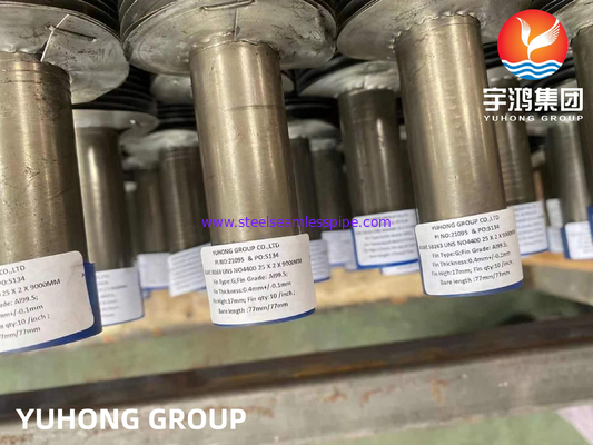 Bụi có vây nhúng ASME SB163 Monel 400 ống hợp kim niken loại G ống vây