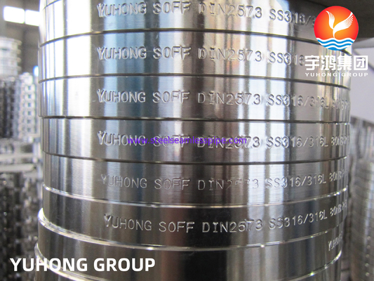 DIN2573 F316L Stainless Steel Slip-on Flange (Flat Face), Sử dụng trong môi trường nhiệt độ cao