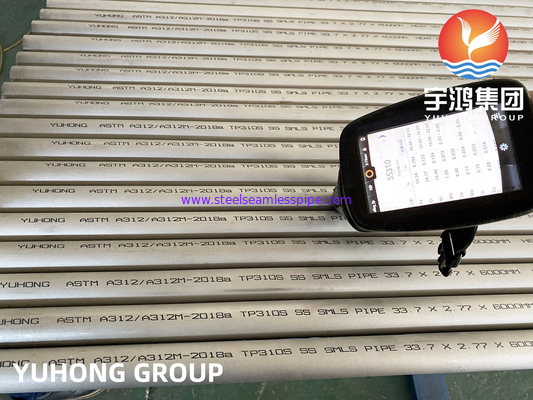 ASTM A312 ASME SA312 TP310S S31008 ỐNG DẺO THÉP KHÔNG GỈ