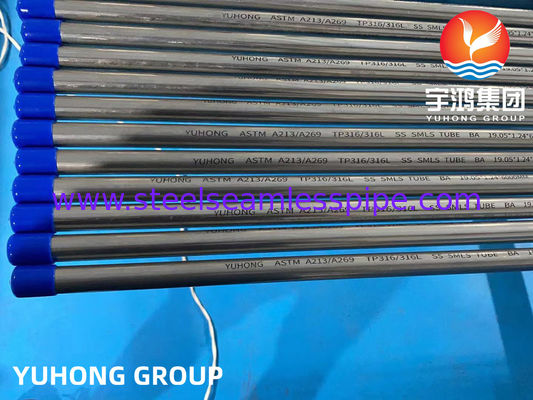 Đường ống nhăn sáng không liền mạch ASTM A213 ASME SA269 Lăn lạnh