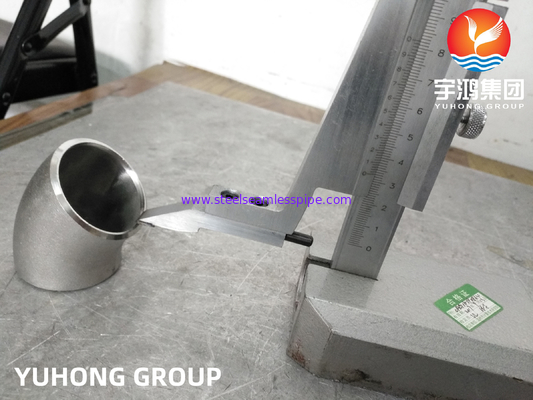 Lắp ống thép không gỉ, khuỷu tay hàn JIS B2312 SS304 LR / SR để kết nối