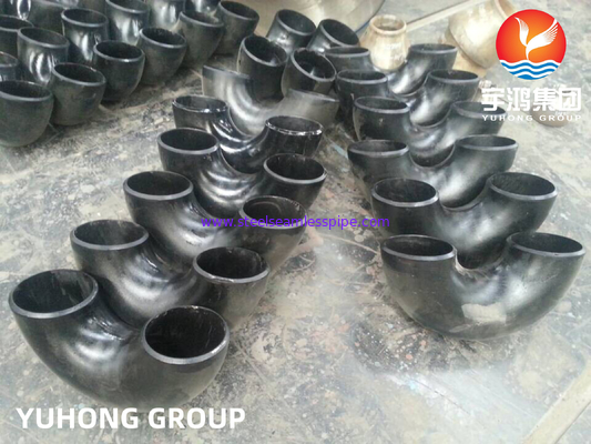 ASTM A234 WPB LR 45,90 ĐỘ ELBOW FITTING BW B16.9, SƠN ĐEN