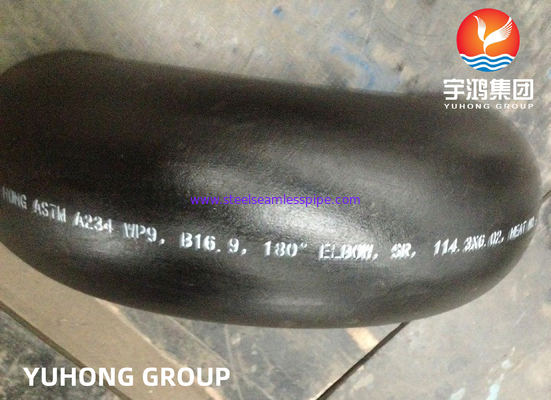ASTM A234 WP9 180 độ trở lại khuỷu tay đồng hợp kim thép Buttweld Fitting