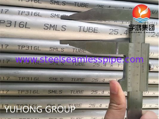 Ống thép không gỉ liền mạch ủ sáng ASTM A213 TP316L cho ứng dụng bộ trao đổi nhiệt