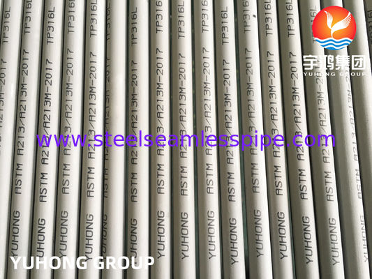 Ống trao đổi nhiệt liền mạch bằng thép không gỉ ASTM A213 TP316L S31603 SUS316L