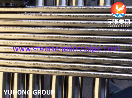 A213 TP321 Bụi nướng sáng không may cho dịch vụ nhiệt độ cao