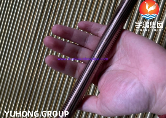 Ống vây thấp đùn ASME SB111 C70600 | Ống trao đổi nhiệt CuNi 90/10