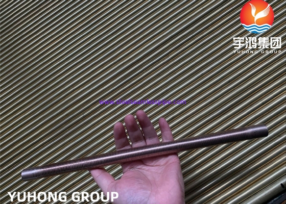 Ống vây thấp đùn ASME SB111 C70600 | Ống trao đổi nhiệt CuNi 90/10