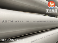 ASTM A312 UNS S31254 SUS312L Super Duplex Stainless Steel Pipes cho nước ngoài