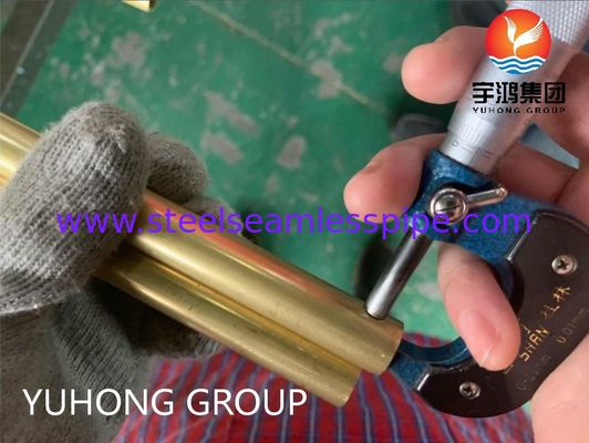 ASTM B111 C68700 ống đồng hợp kim liền mạch cho các ứng dụng máy thay đổi nhiệt