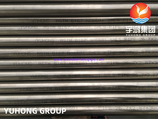 ASTM B167, ASME SB167 Inconel 601 UNS N06601 ống không may bằng thép hợp kim niken