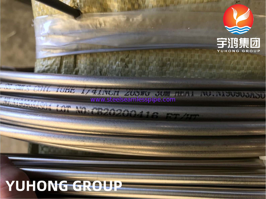 Ống cuộn liền mạch bằng thép không gỉ ASTM A269 TP316L dùng cho bộ trao đổi nhiệt