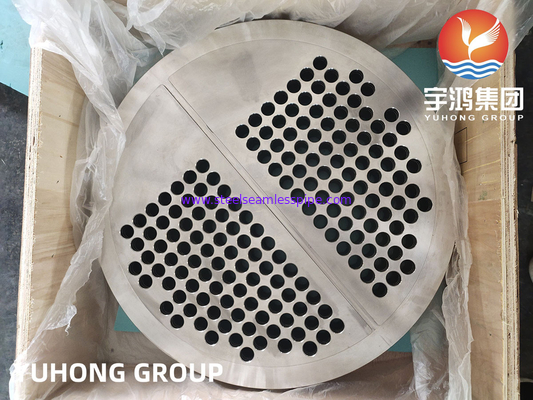 EN10028 1.4541 / A182 F321 Bảng ống thép không gỉ Chuỗi trao đổi nhiệt