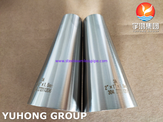 SS304 Phụ kiện được đánh bóng vệ sinh, máy giảm tập trung 3-A cho ngành công nghiệp thực phẩm và đồ uống
