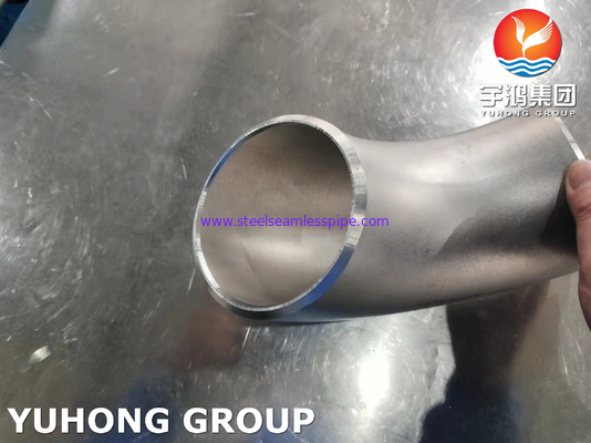 ASTM A403 WP304H Thép không gỉ 90 độ LR Cúp tay ASME B16.9 Buttweld Fitting