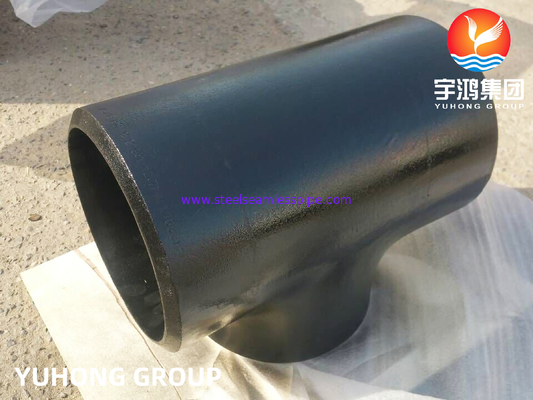 ASTM A234 WP11 Equal Tee, Carbon Steel Butt-Weld Fitting, Black Paint Rust Proof Surface