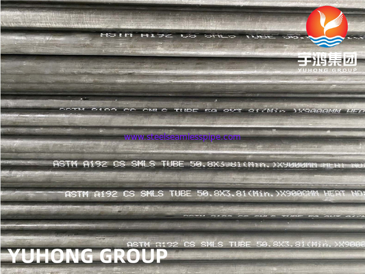 Bụi nồi hơi, ASTM A192, ASME SA192 Bụi thép carbon liền mạch cho dịch vụ áp suất cao