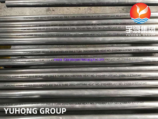 ASME SB163 MONEL 400 Ống thép hợp kim niken cho bộ trao đổi nhiệt