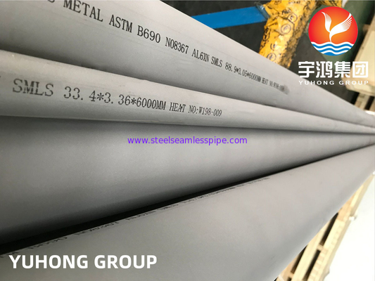 ASTM B690 hợp kim 8367 Nickel Chromium Molybdenum hợp kim ống liền mạch