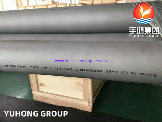 ASTM B690 hợp kim 8367 Nickel Chromium Molybdenum hợp kim ống liền mạch