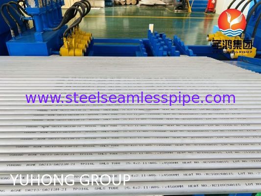 ASME SA213 TP316L ống không may thép không gỉ chống ăn mòn cho nồi hơi và trao đổi nhiệt với kích thước tùy chỉnh
