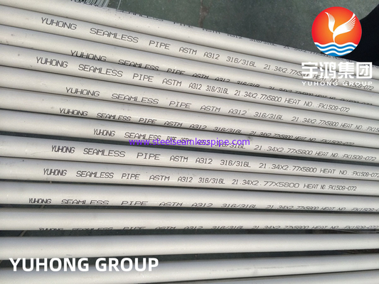 ASTM A312 TP316L ống thép không gỉ cho các ứng dụng hàng hải