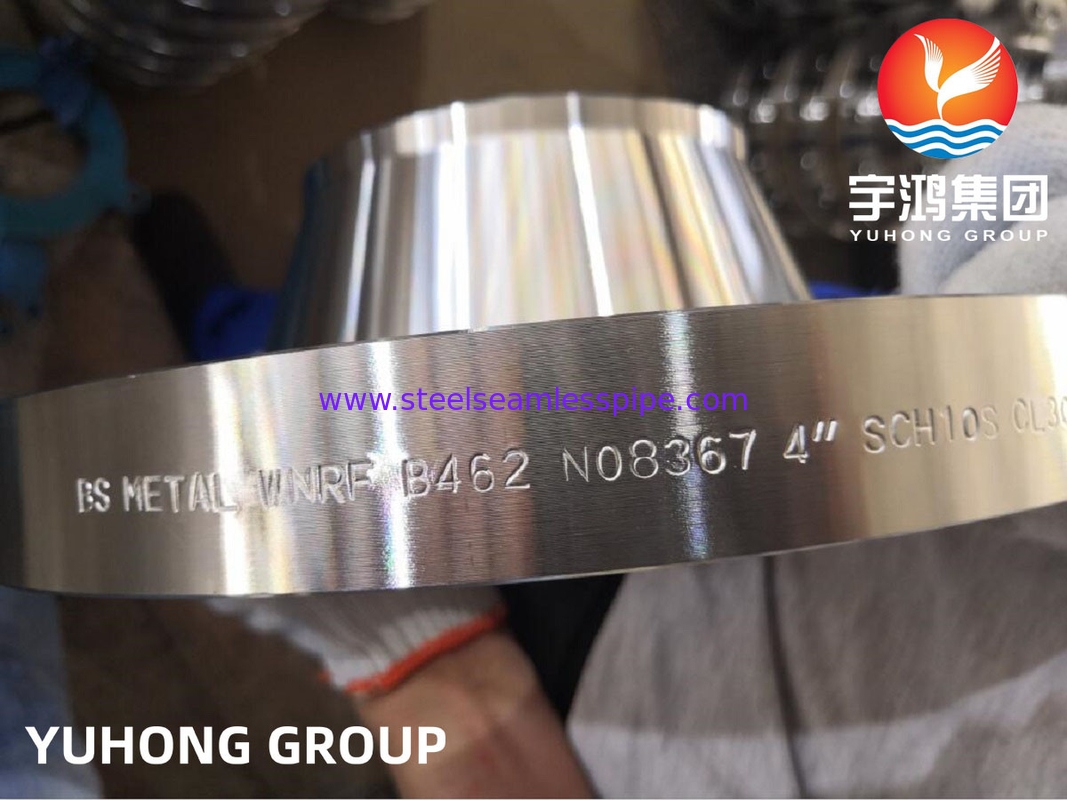 ASTM B462 hợp kim Al6XN, UNS N08367 WNRF Phân thép hợp kim niken CL3000 cho dầu và khí đốt
