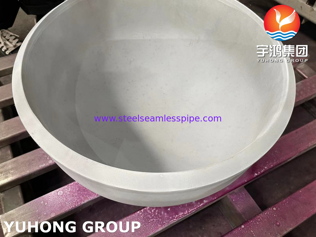 ASME SA403 WP304-S Cap thép không gỉ Kích thước lớn 40 inch Butt Weld Pipe Fitting PT