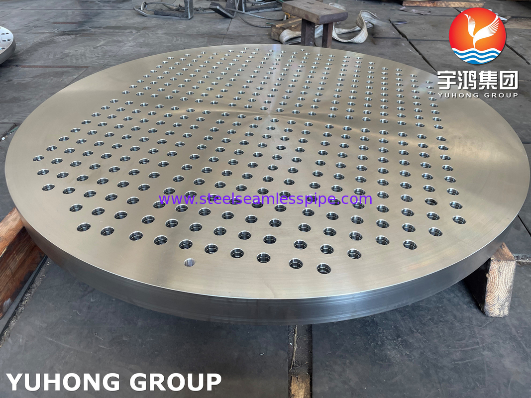 ASTM A182 F316 Bảng ống kính lớn thép không gỉ đúc cho các thành phần trao đổi nhiệt