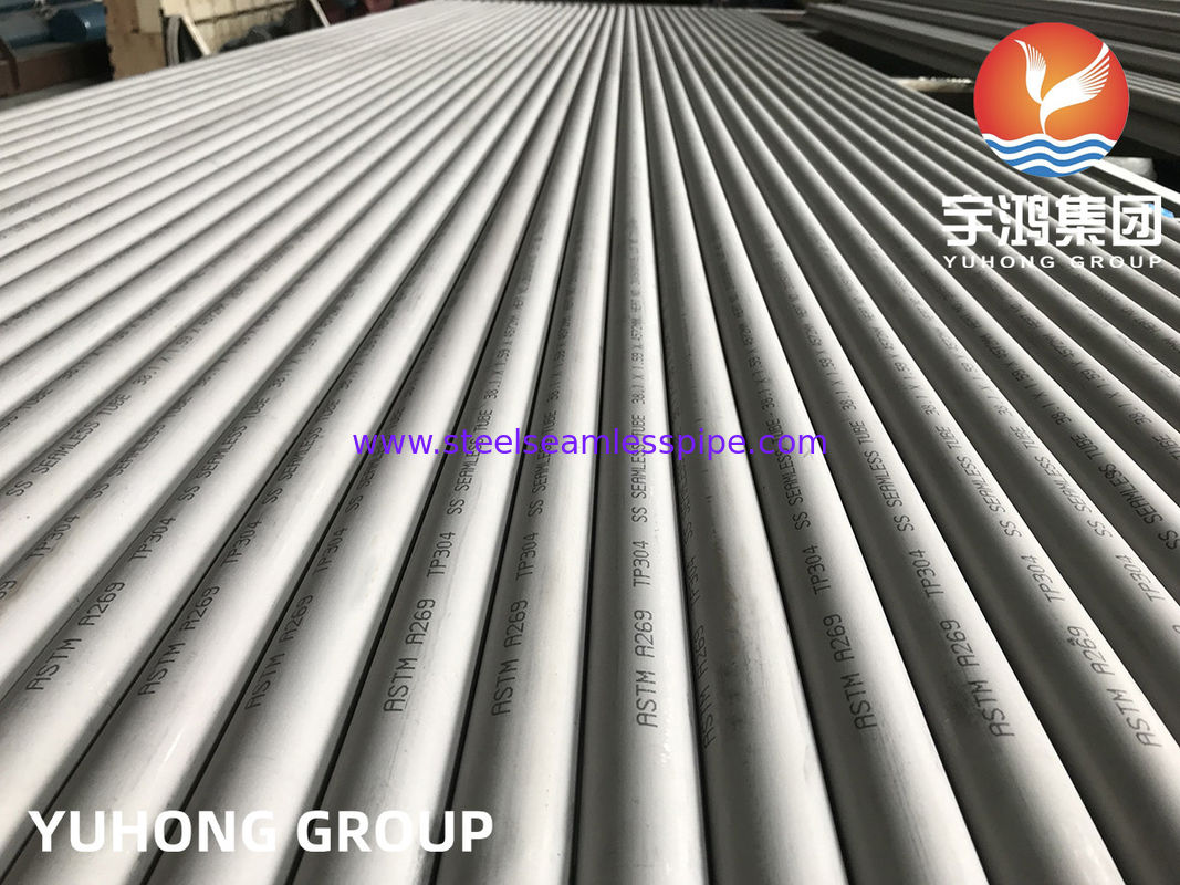 Ống thép không gỉ ASTM A269 TP304 cán nguội ủ mềm dùng cho bộ trao đổi nhiệt có kiểm tra PMI