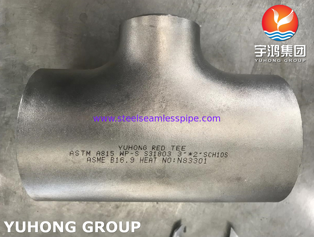 Phụng cắm ống thép képlex Reducer Tee B16.9 ASTM A815 UNS S31803