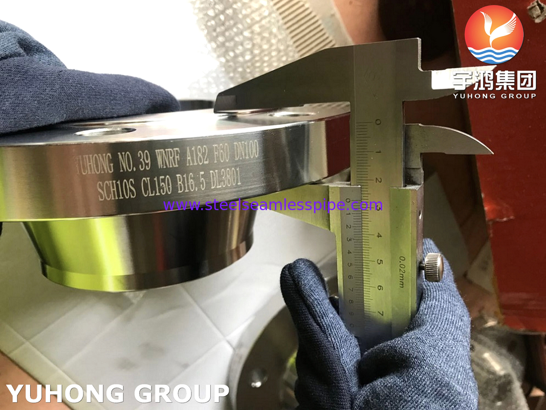SA182 F60 / UNS S32205 Mặt bích thép song công rèn, mặt RF hàn cổ ANSI B16.5, cho thiết bị xử lý nước thải