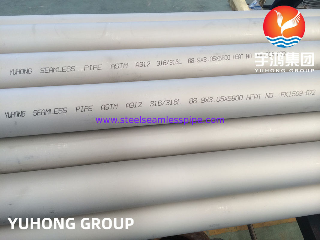 Ống thép không gỉ liền mạch ASME SA312 ASTM A312 TP304L TP316L TẨY VÀ Ủ
