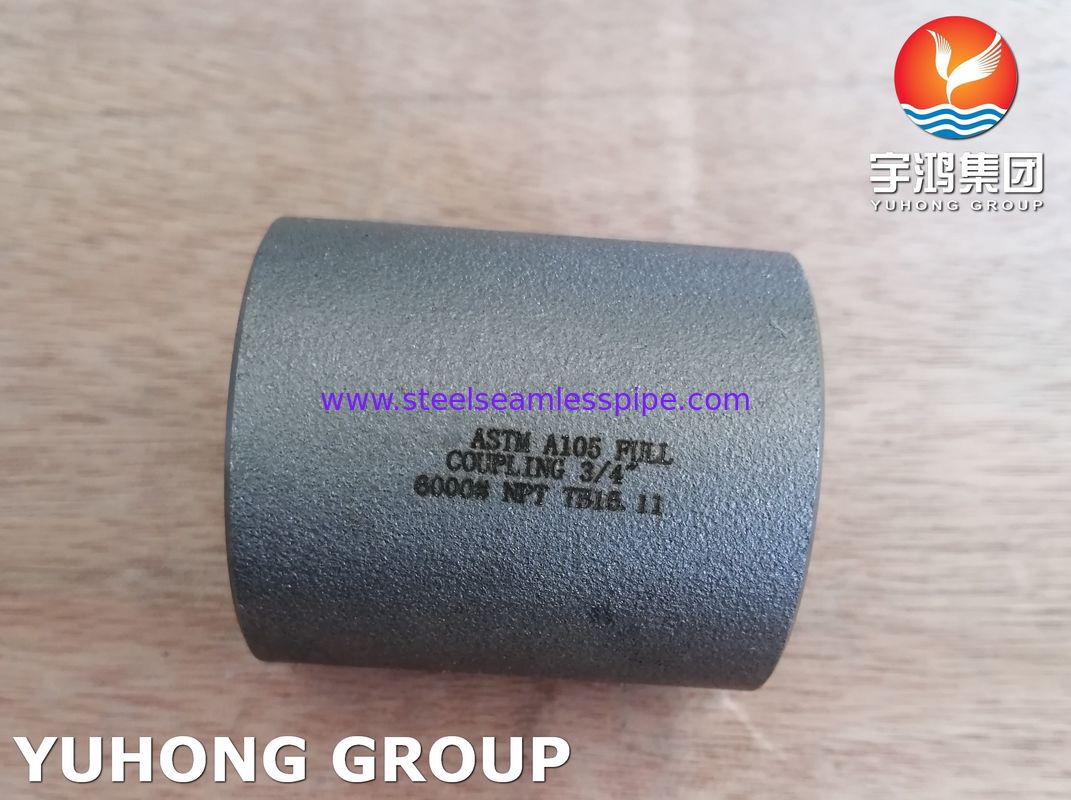 A105 Khớp nối ren (NPT/BSPT) ASME B16.11, Phụ kiện rèn thép carbon cho đường ống Dầu khí